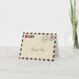 Merci vintage du Mariage de messagerie 