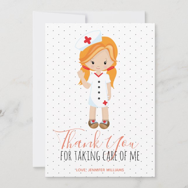 Merci violet Script Polka point Ginger Nurse (Devant)