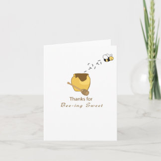 Merci vous carte d'abeille