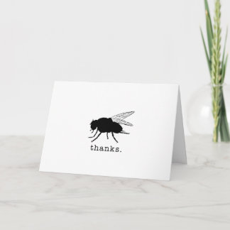 Merci . Vous êtes si mouche. Carte de remerciement