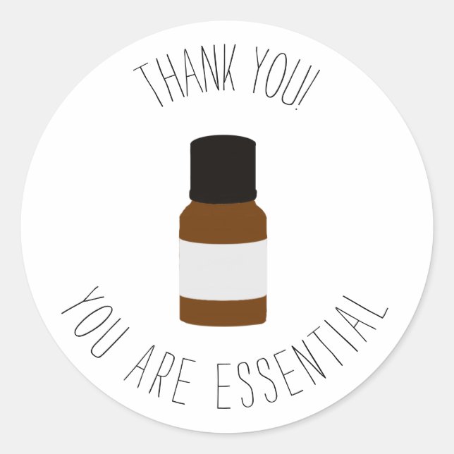 Merci, Vous Êtes Un Sticker Essentiel À Huile (Devant)