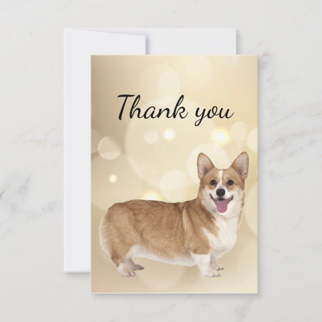 Merci Welsh Corgi Chien animal animal de compagnie (Devant)