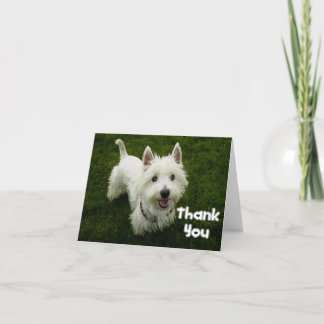 Merci West Highland Terrier Puppy Dodge Card