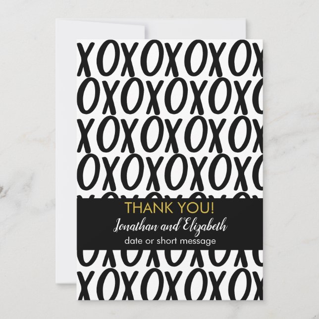 Merci XOXO Câlins Baisers Minimaliste (Devant)