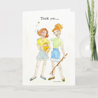 Merci y être Thankyou Card