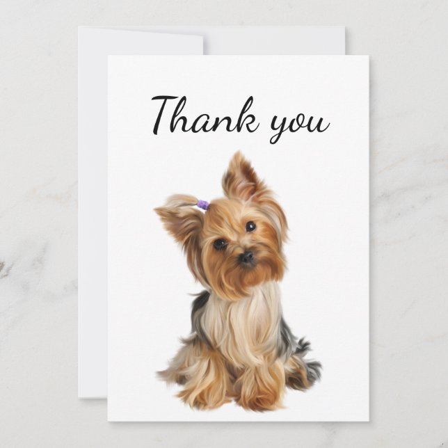 Merci Yorkshire Terrier Yorkie Chien Animal animal (Devant)