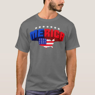 Mercia USA 4th of July US Independence Day T-Shirt