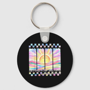 Mercies are New Christian Bible Verse Jesus Cross Keychain