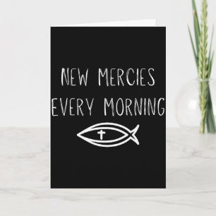 Mercies Jesus Christian Prayers Mens Womens Card