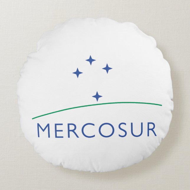 Mercosur Round Pillow (Front)
