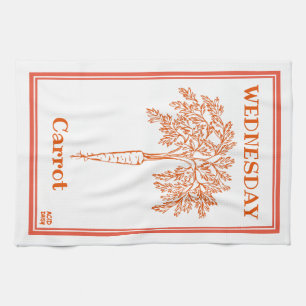 Mercredi Carrot - Serviette de cuisine