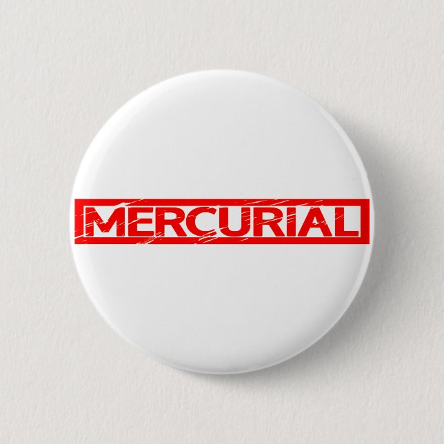 Mercurial Stamp 2 Inch Round Button (Front)