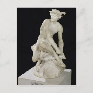Mercury Attaching his Winged Sandals, 1744 Postcard