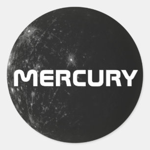 Mercury brand classic round sticker