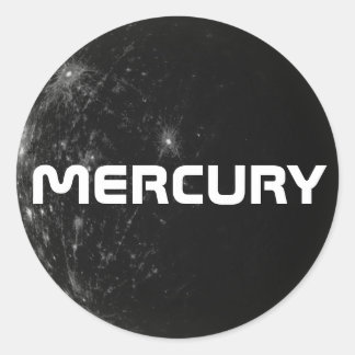 Mercury brand classic round sticker