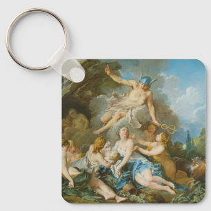 Mercury confiding the infant Baccus to the Nymphs Keychain
