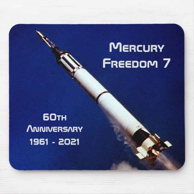 Mercury Freedom 7 -  60th Anniversary Mouse Pad (Front)