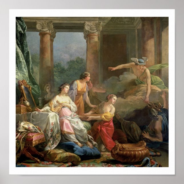 Mercury, Herse and Aglauros, 1763 (oil on canvas) Poster (Front)
