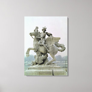 Mercury on Pegasus 1701-02 Canvas Print