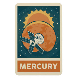 Mercury Retro Galaxy Satellite Magnet