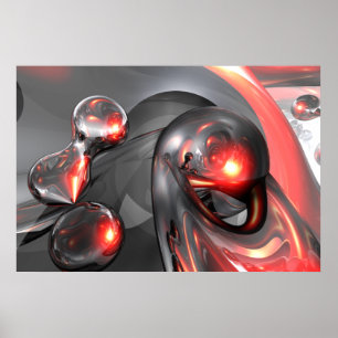 Mercury Rising Abstract Poster