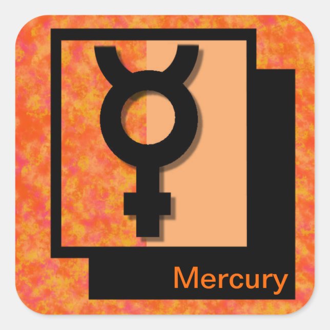 Mercury Square Sticker (Front)