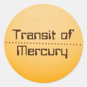 Mercury Transit of the Sun Classic Round Sticker