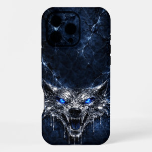 Mercury Wolf Blue Sapphire Eyes Glacial iPhone 16 Pro Max Case