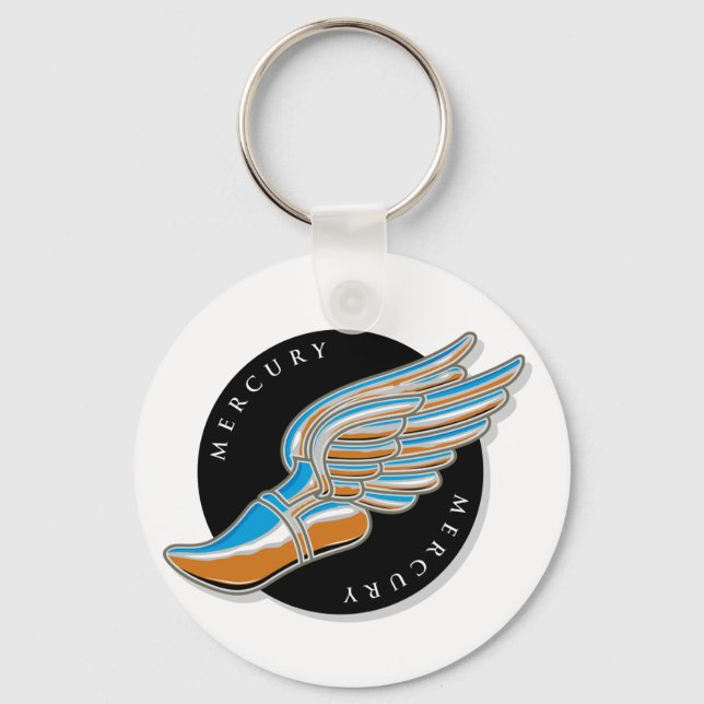 Mercury's Wings Keychain (Front)