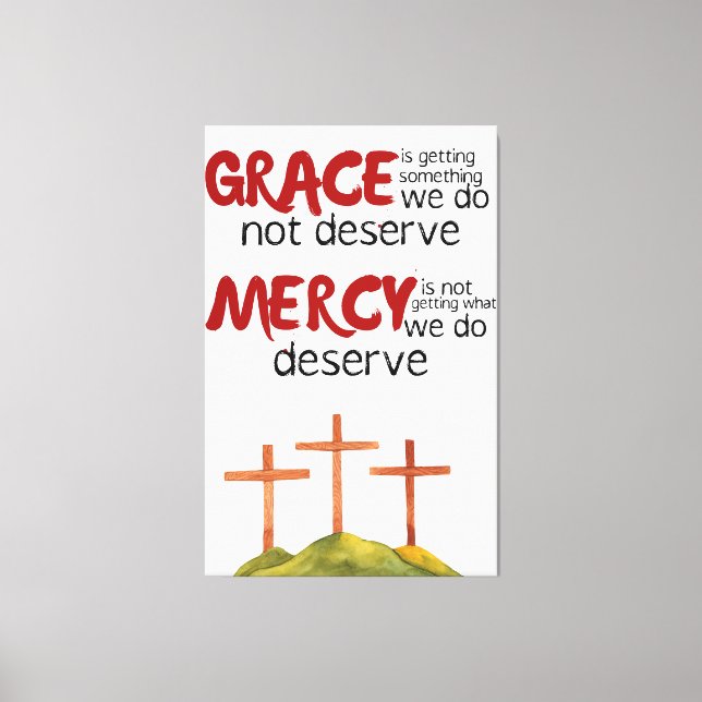 Mercy & Grace Canvas Print (Front)