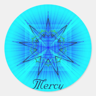 Mercy (Virtue sticker) Classic Round Sticker