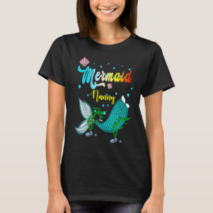 Merdad Nanny Birthday Party for Mom Dad Girl Princ T-Shirt