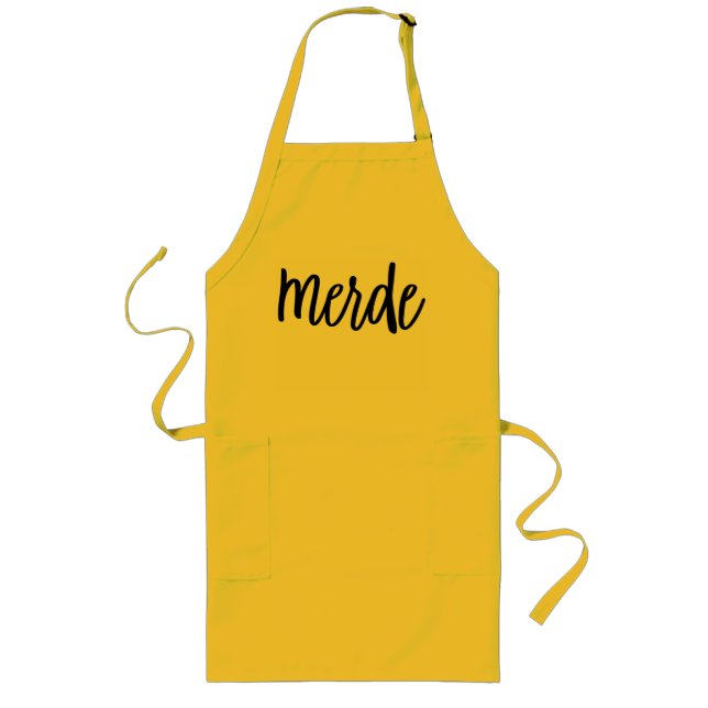 Merde French Chef's Apron (Front)