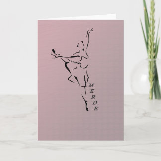 Merde Greeting Card