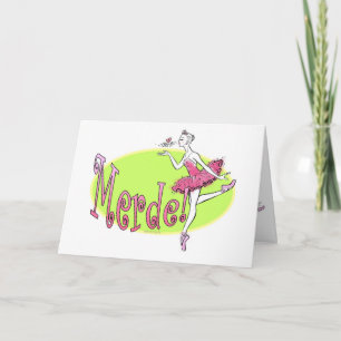 Merde Greeting Card