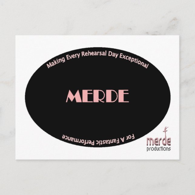 Merde Postcard (Front)