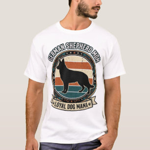 Mère Berger Allemand Vintage T-Shirt pour Amoureux