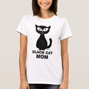 MÈRE DE CHAT NOIR T-shirt mignon