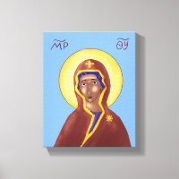 Mère de Dieu Icon toile Imprimer