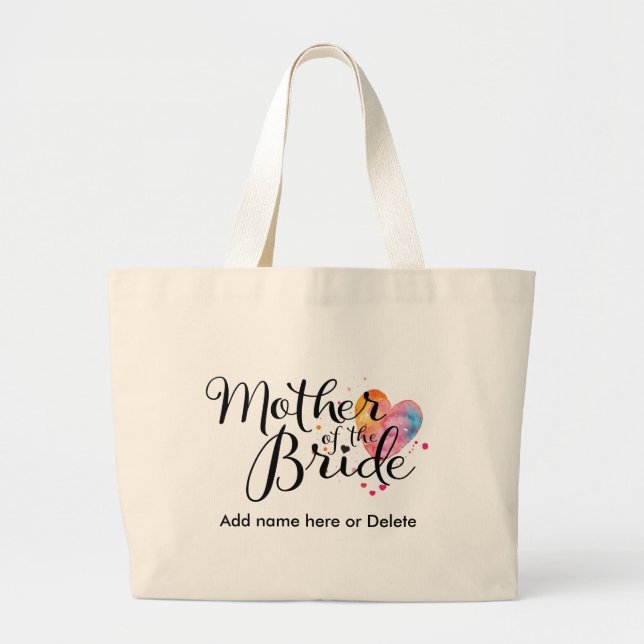 Mère de grande aquarelle de sac fourre-tout à (Devant)