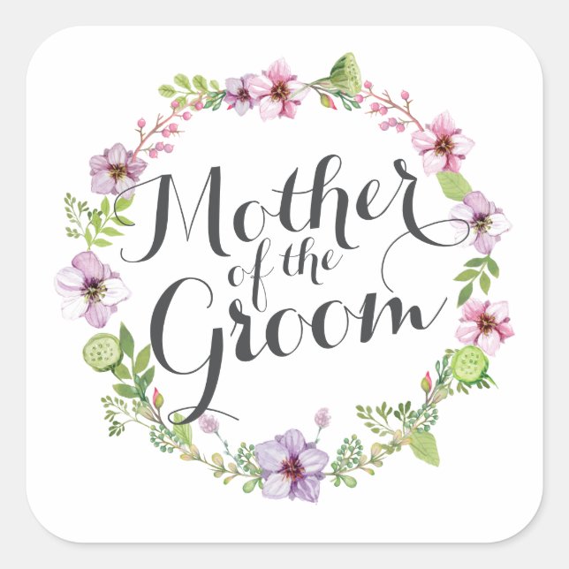 Mère de la chambre Élégant Sticker Wreath Sticker (Devant)