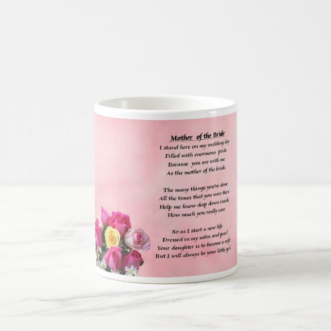 Mère de la jeune mariée - tasse de roses (Centre)