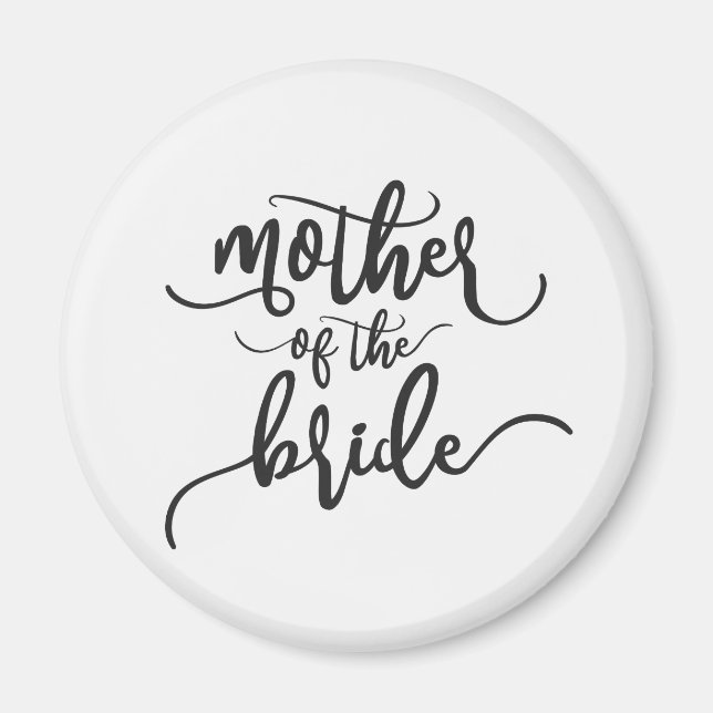 Mère de la Mariage mariée Calligraphie | Magnet (Devant)