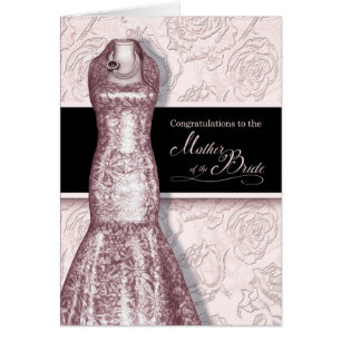 Mère de la mariée Félicitations Blush Pink