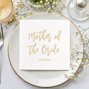 Mère de la mariée Or Blanc Mariage