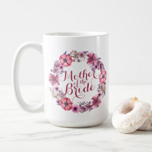 Mère de la mariée rose Mariage floral Mug