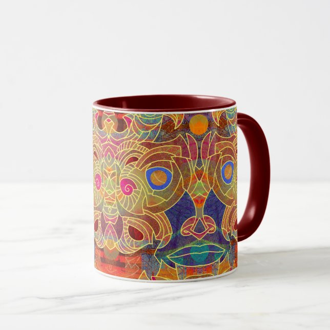Mère de l'aube Masque Mug (Devant droit)