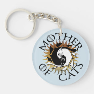 Mère de porte - clé de chats