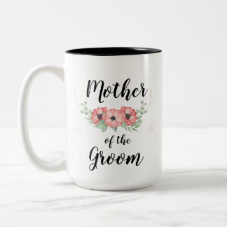 Mère des tasses Groom, Blanc et noir