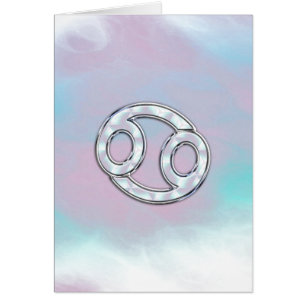 Mère du cancer du perle Symbole zodiaque Décor